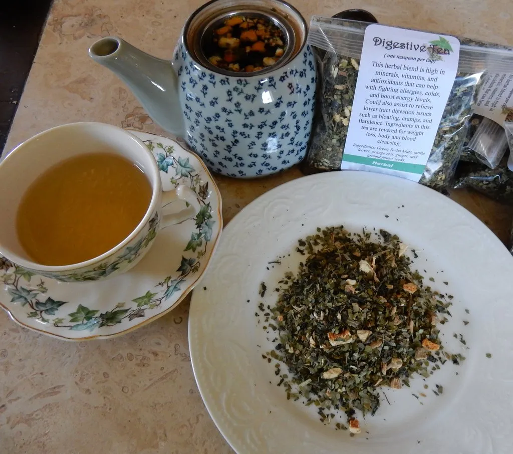 Digestive Tea setting